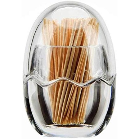 Tandpetshållare i akryl, kristalltandpetshållare, hink, tandpetare i plast, äggformad tandpetare, fickrestaurang