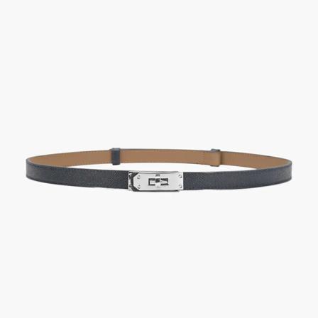 Knopp Spänne Dam Läderbälte Vintage Mode Lyx Designerbälte Dam Högkvalitativt Märke Modeshow Slim Klänning Gördel Type 5 57-97CM