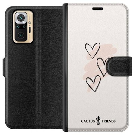 Yhteensopiva Lompakkokotelo Xiaomi Xiaomi Redmi Note 10 Pro Cactus and Friends - Soft Romance Sketch