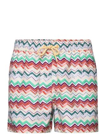 Borg Print Swim Shorts Cream Björn Borg