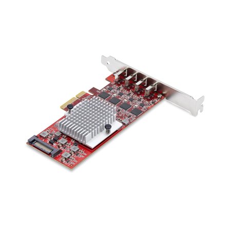 StarTech 4-PORT USB TYPE-C PCIE CARD - USB-C 3.2 10GBPS PCI EXPRESS TAA CTLR