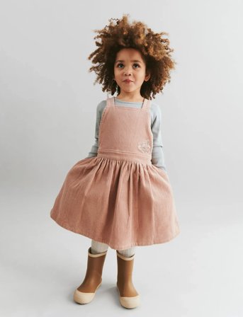 Wheat Pinafore Agnes - Coral - 122