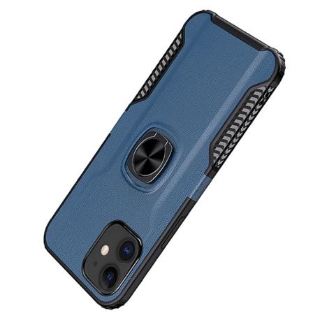 iPhone 12 - Deksel med ringholder Mörkblå