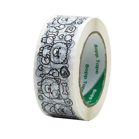 Emballasjetape Kartongforsegling Tegneserievalp