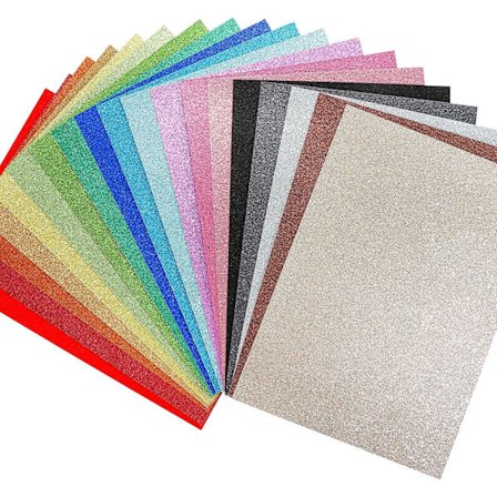 A4 Glitter Papper för Hantverk, 10 Slumpmässiga Färger 20 Ark Cardstock