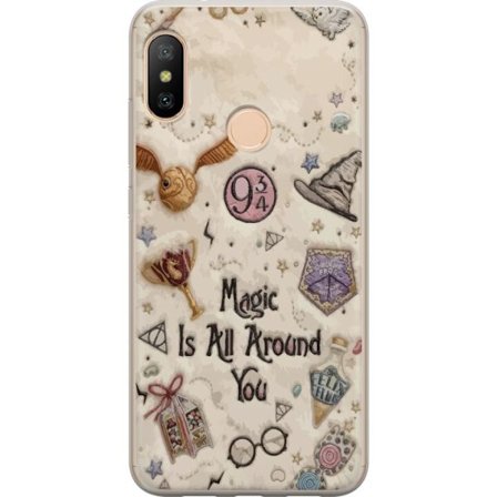 Yhteensopiva Puhelinkuori Xiaomi Xiaomi Redmi 6 Pro Kirjailtu taianomainen kuvaus, jossa on symboleja, lainauksia ja satumaailmaa, joka on inspiroitun