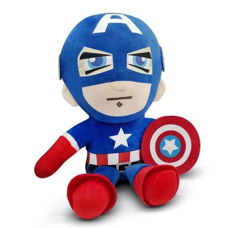 Captain America Plys, 11 Tommer Helt Dukke, Dekorativ Dør Børnegaver, Drenge Piger (Blå)