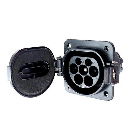 Sähköauton latauspistoke tyyppi 2 32A 1P kolmivaiheinen IEC 62196-2 sähköauton laturin pistokeadapteri - Perfet