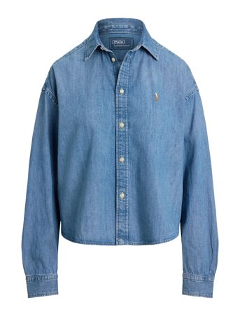 Polo Ralph Lauren | Cropped Boxy Denim Shirt | XL