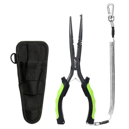 Kalastus pihdit 23cm pitkä nokka koukku poistotyökalu ruostumaton teräs siima leikkuri sakset