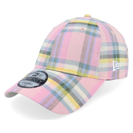New Era - Rosa unconstructed Keps - Ne Madras 9TWENTY Pink Dad Cap @ Hatstore