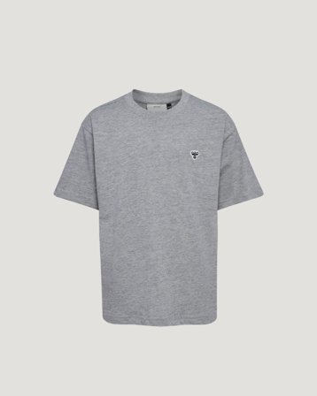 Hummel hmlJR LOOSE T-SHIRT S/S BEE Gris T-shirts Garçon - Kids Brand Store