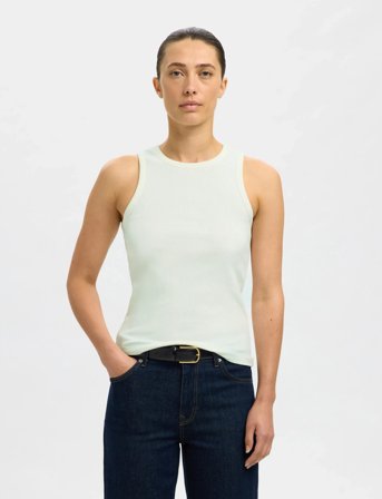 Selected Slfanna O-Neck Tank Top Noos - White - XS