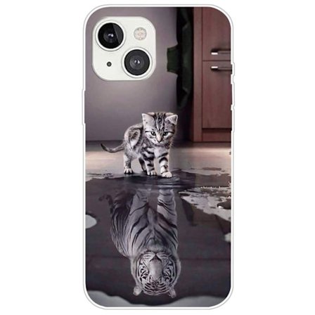 iPhone 14 Plus Drop-proof Back Skal - Cat
