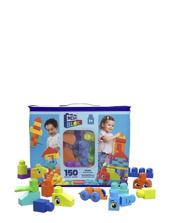 MEGA Bloks | Bloks First Builders Bigger Building Bag Toy Blocks With Storage Bag (150 Pieces) For Toddler | ONE SIZE
