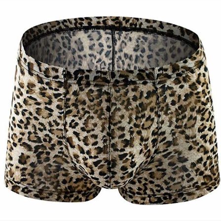 Sexy herreundertøy Boxershorts Homme Slangeskinn Leopard Truser Mann Pustende U Konveks Pose Undertøy Cueca Calzoncillo M-xxl