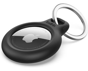 Belkin-Secure Holder med nøkkelring Svart-Belkin Secure Holder med nøkkelring for Apple AirTag-Personal training-Mobiltilbehør