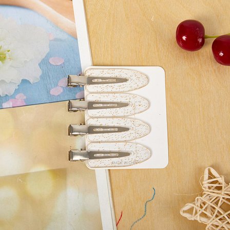 4 Stk Sømløs No Bøj hårclips Makeup No krøll hårklemme hår