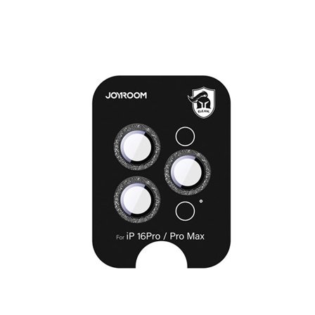 Joyroom JR-MSF0303 Glasskärmskydd för iPhone 16 Pro/16 Pro Max-objektiv - Svart