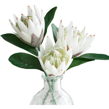 3 stk. kunstige blomster i silke og plastik til dekoration af buketter til bryllupsdekorationer og vaser