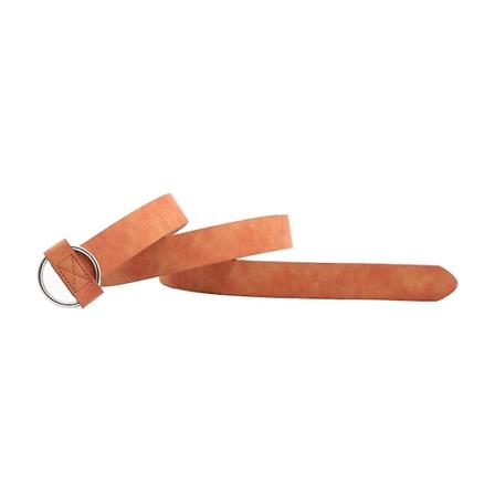 Midjebånd med polert metallspenne Retro Kunstlær Solid Farge Kvinner Kjolebelte Midjebekledning Tilbehør Camel