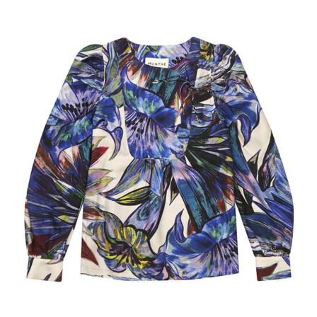 Munthe, Blouses Blauw, Dames, Maat:L