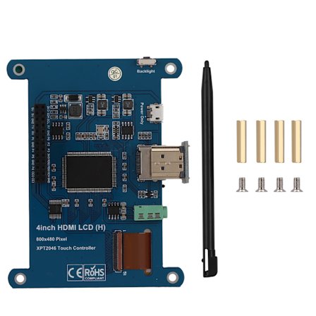 4 tommer 800x480 IPS HDMI LCD-touchskærm passer til Raspberry Pi 3B+Zero W