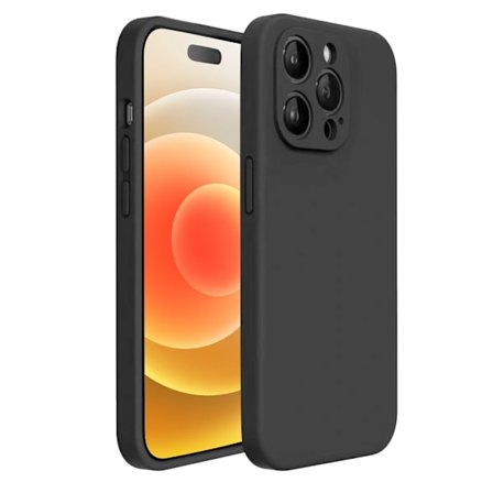 iPhone 12 Pro matsort cover - med kamerabeskyttelse