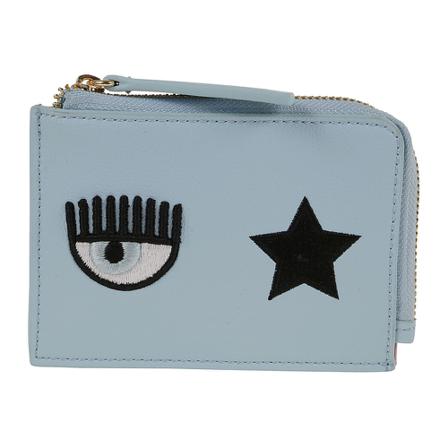 Chiara Ferragni Collection Wallets & Cardholders Blå, Dame Punge og Kortholder, Størrelse: ONE Size