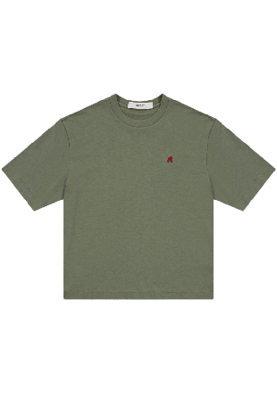 Replay Oversized Cotton T-Shirt T-shirts & toppar Herr Grön 150