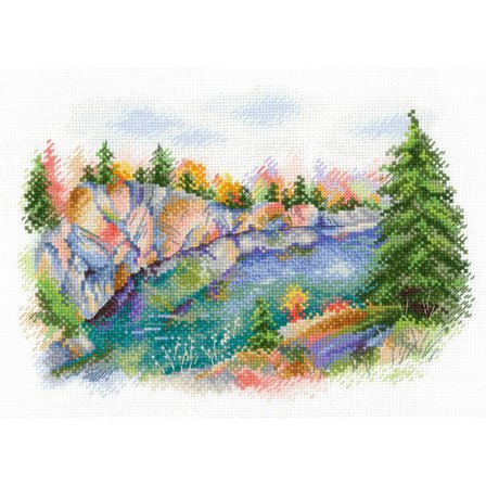 Broderikit MP Studia "Karelia. Ruskeala park" 25x18 cm