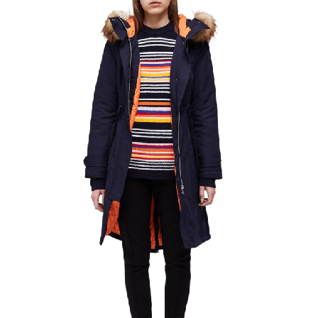 French Connection Carmen Parka Jackor Dam Blå 10