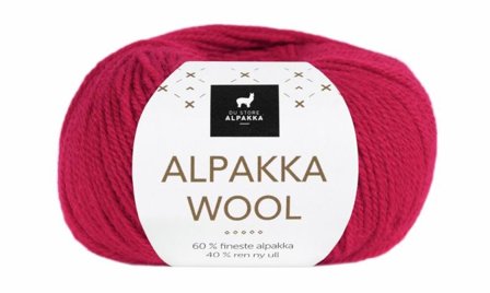 Du Store Alpakka Wool Valmuerød 521, 50g