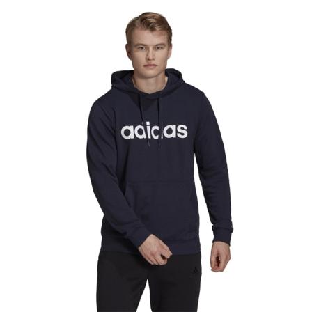 Sweatshirts Adidas Essentials French Terry Linear Logo Hoodie Svarta 176 - 181 Cm/l