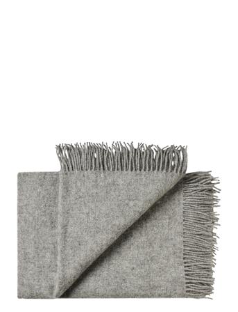 Samsø 140X240 Cm Home Textiles Cushions & Blankets Blankets & Throws Grå Silkeborg Uldspinderi