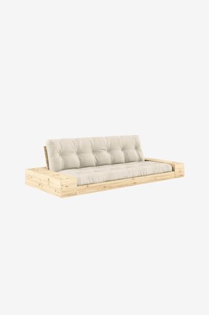 Karup Design - Base Sovesofa m. 2 sidebokser Tre-seter - Hvit - Sovesofaer - Fra Homeroom