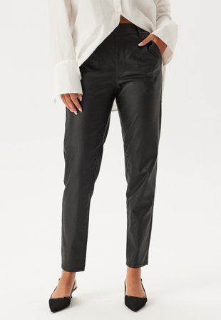 Object Collectors Item - Objbelle Lisa Coated Pant Noos - Black
