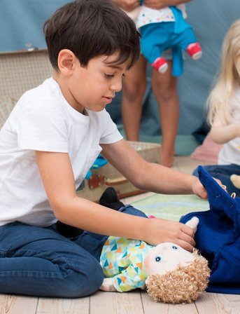 Rubens Barn Rubens Barn Docka -Oliver-Kids - Multi/patterned - 14X23X36CM