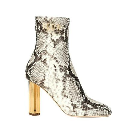 Dsquared2, Python Print Ankle Boots Grijs, Dames, Maat:37 EU