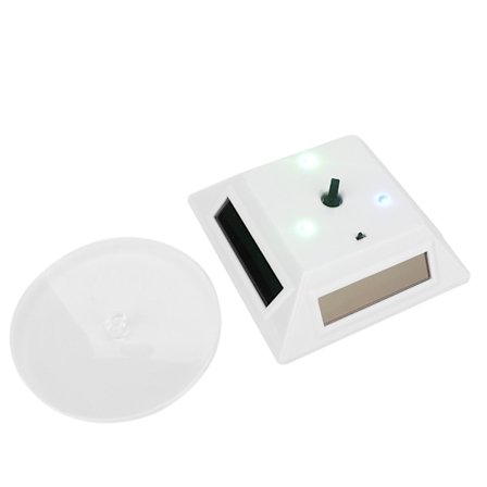 Soldrevet roterende LED-display drejeskive til smykker, telefoner, ure og kameraer