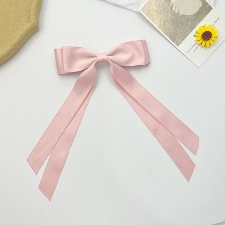 Hiusnauhat Kaksikerroksiset rusetit Hiusklipsi PINK