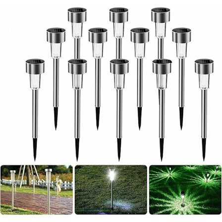 Aurinkokennovalot ulkokäyttöön, 12 kpl aurinkokennovalaisimia