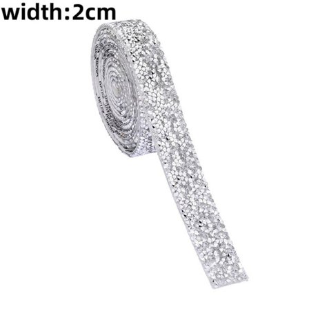 Rhinestone Ribbons Fix Rhinestone Tape 2CM 2CM