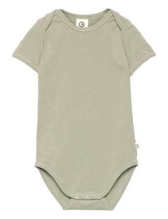Cozy Me S/S Body Bodies Short-sleeved Grön Müsli By Green Cotton