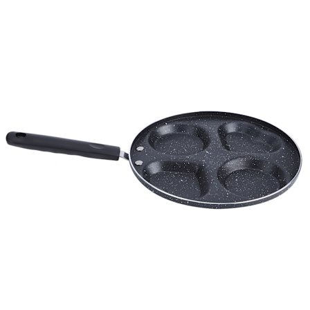 Multifunksjonell firehulls frokoststekepanne Non-stick stekepanne Kjøkkenverktøy 24,5 cm