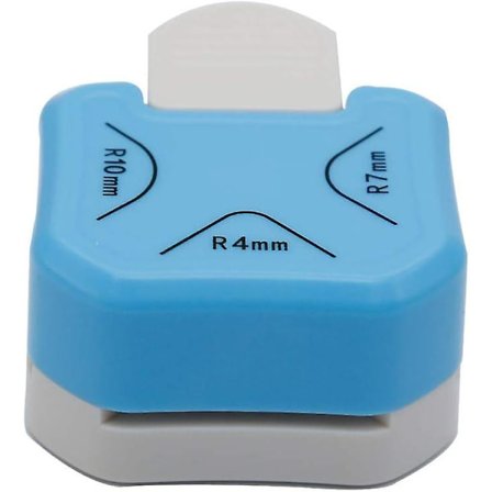 Papirhjørnerunder 3 i 1 R4mm+R7mm+R10mm Hjørnestempel for Papirhåndverk Hjørnekutter Konvolutt Stempelbrett Hullstempel Laminat, DIY-prosjekter, Foto 