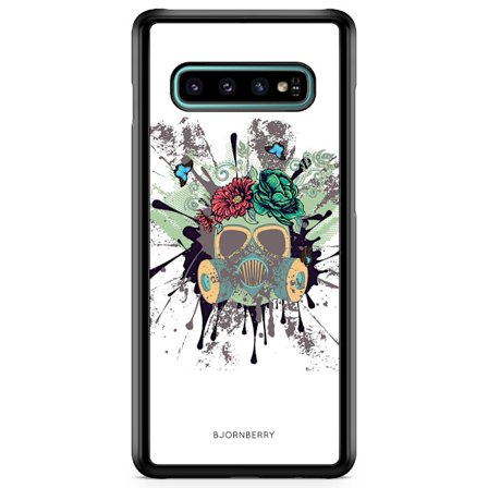 Bjornberry Skal Samsung Galaxy S10 - Gas Mask Blommor