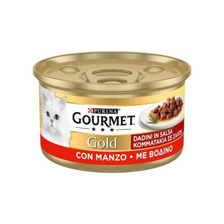 Purina Gourmet Gold Dadini In Salsa Con Manzo Per Gatti Lattina
