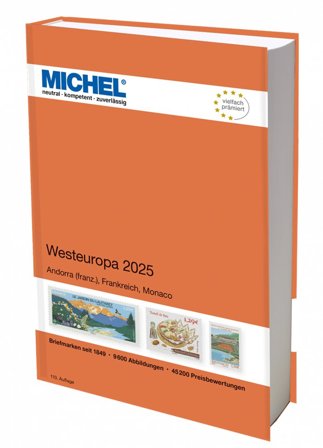 MICHEL - Vesteuropa 2025 - Frimærkekatalog