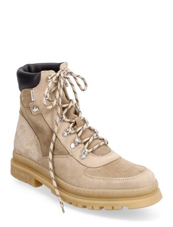 Tyler Desert Boot Støvletter Med Snøring Beige Les Deux*Betinget Tilbud